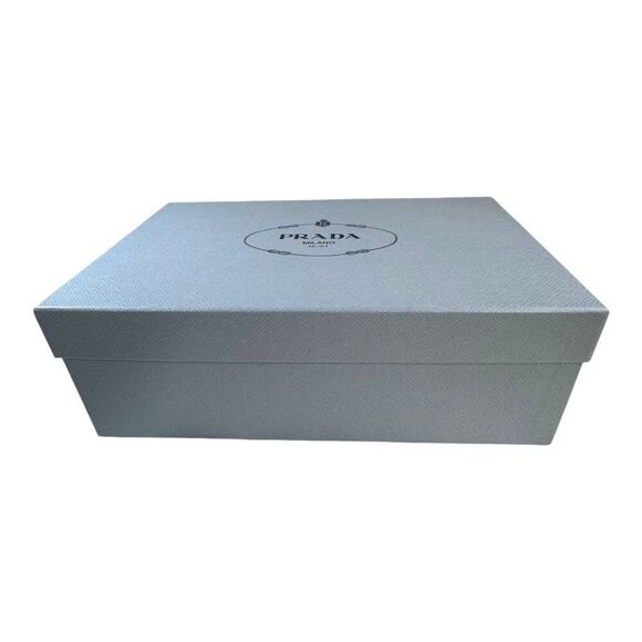 Prada Milano Designer Empty Shoe Box 12x8x5 Authentic Storage Gift Organization - Picture 1 of 10